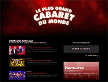 Tablet Screenshot of leplusgrandcabaretdumonde.fr